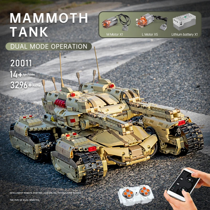 Comnox - Mould King - Mammoet Tank - 3296 Stukjes - LEGO Compatible - Comnox Company