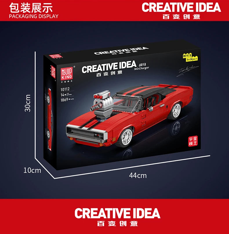 Comnox - Mould King - Technische Muscle Car Bouwset - 1869 Stukjes - LEGO Compatible - Voor Kinderen en Volwassenen - Comnox Company
