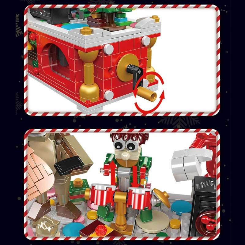 Comnox - Mould King - Kerst Carnaval Band - 1045 Stukjes - LEGO Compatible - Feestelijke Bouwset - Comnox Company