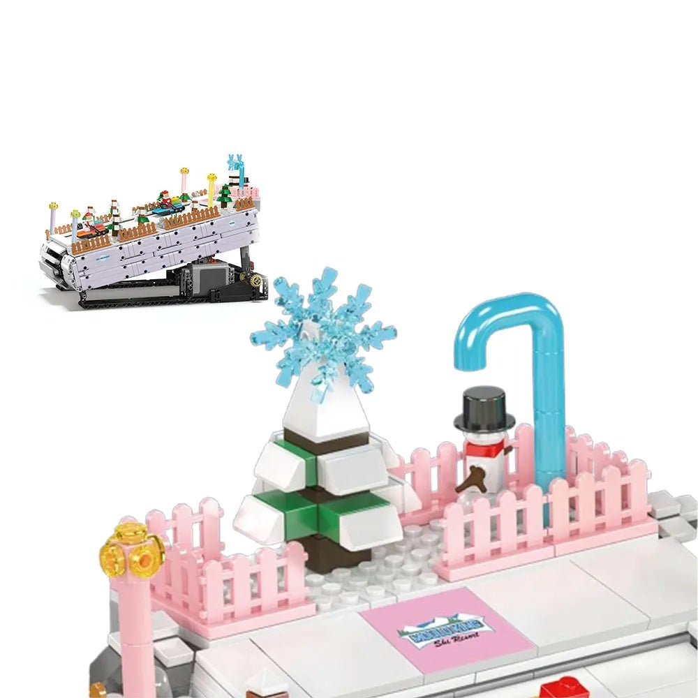 Comnox - Mould King - Kerst Ski-Resort - 2181 Stukjes - LEGO Compatible - Winter Bouwplezier - Comnox Company