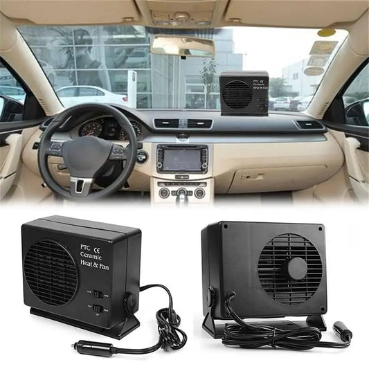 Comnox - Auto Voorruitontdooier en Verwarming - 2-in-1 Design - 12V - 150W/300W - Compacte Autoverwarmer - Car Heater Zwart - Comnox Company