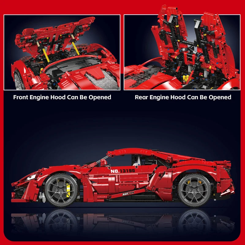 Comnox - Mould King - Lykan Hypersport Raceauto - 4070 Stukjes - LEGO Compatible - Comnox Company