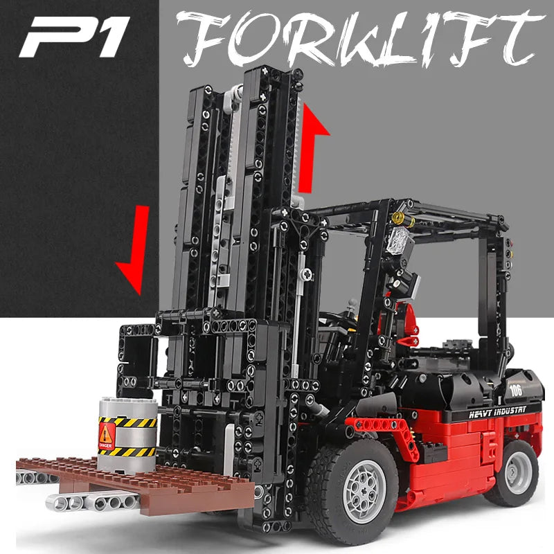 Comnox - Mould King - App RC Heftruck Bouwset - 1719 Stuks - Forklift - Technisch Speelgoed met Bluetooth en Afstandsbediening - LEGO Compatible - Comnox Company