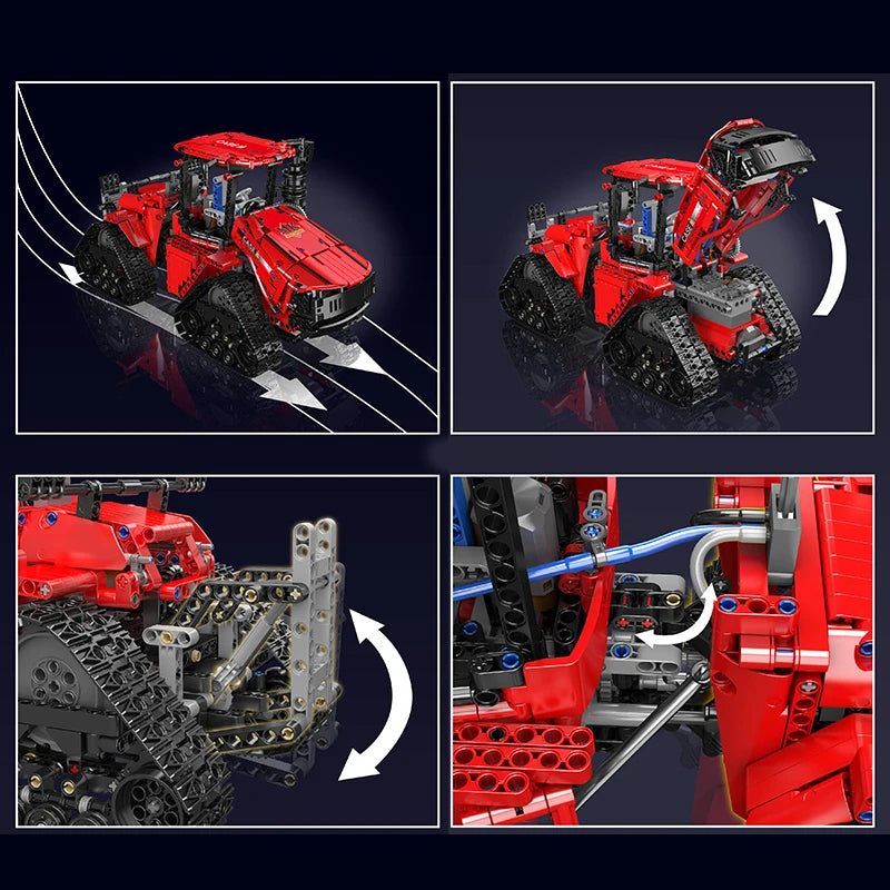 Comnox - Mould King - Technic Crawler Tractor - RC Model - 1698 Stuks - Bouwblokken voor Kinderen en Volwassenen - Lego-Compatibeland - Comnox Company