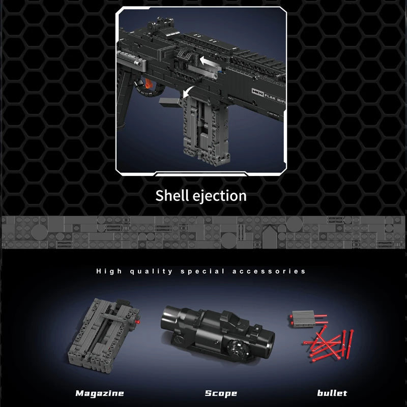 Comnox - Mould King - MK14 Battle Rifle Bouwset - 1606 Stukjes - LEGO Compatible - Comnox Company