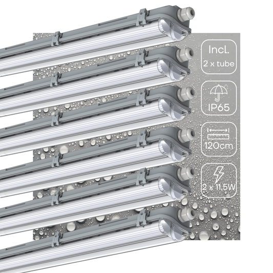 Comnox - LED TL lamp 120 cm - Duurzame helderheid voor binnen & buiten - 4260 lm lichtopbrengst - 4000K neutraal wit - IP65 waterbestendig - 23W