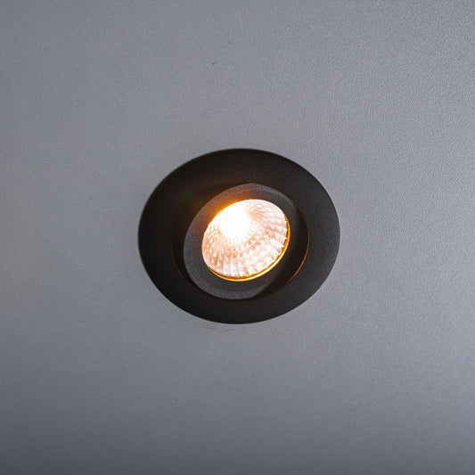 LED's Light Pro LED Inbouwspot Zwart - DimToWarm - Ø 68mm - Kantelbaar - Warm wit licht - CRI95- Dimbaar
