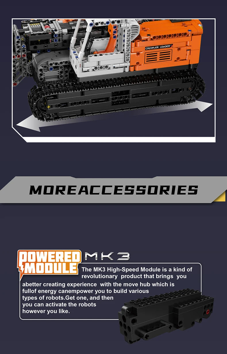 Comnox - Mould King - Gopher Loader Bouwset - 1423 Stukjes - LEGO Compatible - Technische Voertuigbouwset - Comnox Company