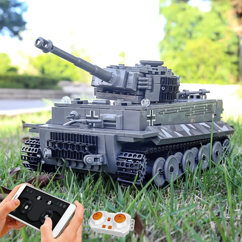 Comnox - Mould King - Tiger I Tank Bouwset - RC - 800+ Stukjes - LEGO Compatible - Comnox Company