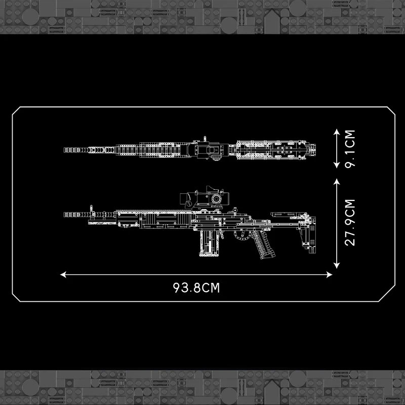 Comnox - Mould King - MK14 Battle Rifle Bouwset - 1606 Stukjes - LEGO Compatible - Comnox Company