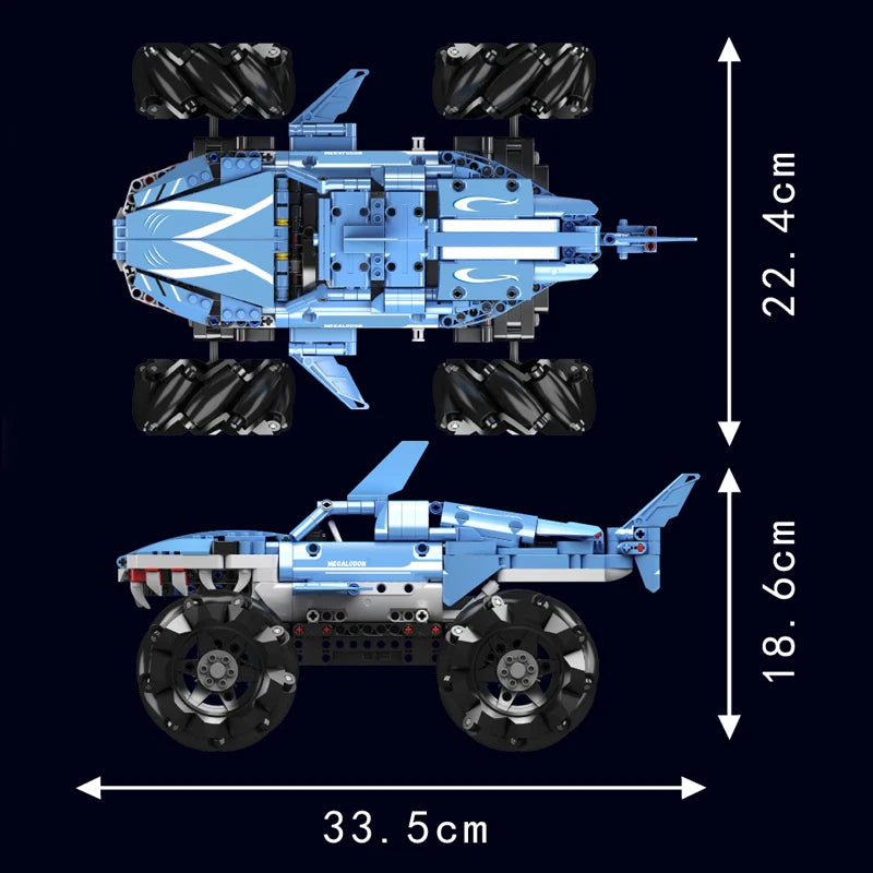 Comnox - Mould King - Megalodon Monstertruck - 786 Stukjes - LEGO Compatible - RC Technische Bouwset - Comnox Company