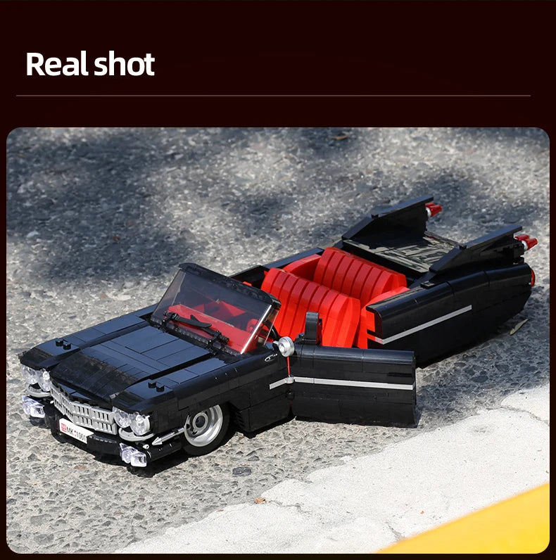Comnox - Mould King - Vintage Car Bouwset - 1245 Stuks - Cadillac Eldorado Model - Technisch Speelgoed voor Modelbouwliefhebbers - LEGO Compatible - Comnox Company