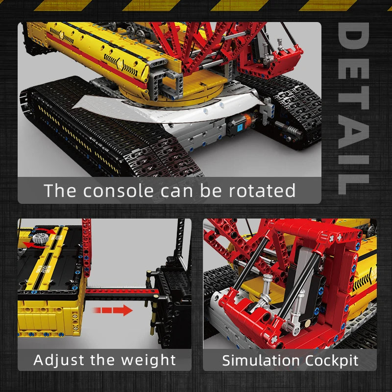 Comnox - Mould King - Rupskraan Modelbouw - 4318 Stuks - RC Bestuurbare Kraan - App & Afstandsbediening - Technisch Speelgoed - LEGO Compatible - Comnox Company