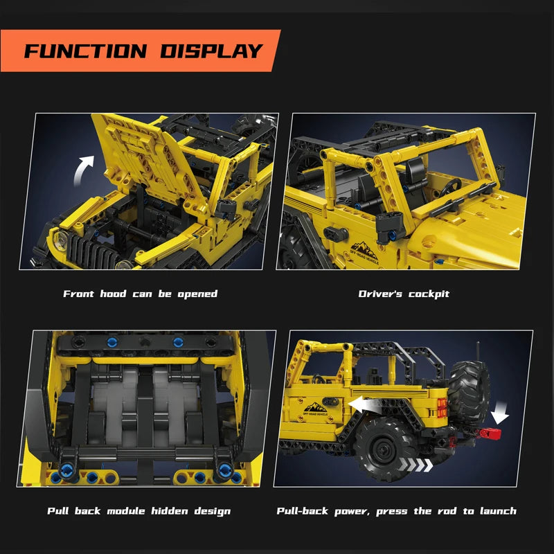 Comnox - Mould King - Technische 4x4 Jeep Bouwset - 746 Stukjes - LEGO Compatible - Educatief Speelgoed - Comnox Company