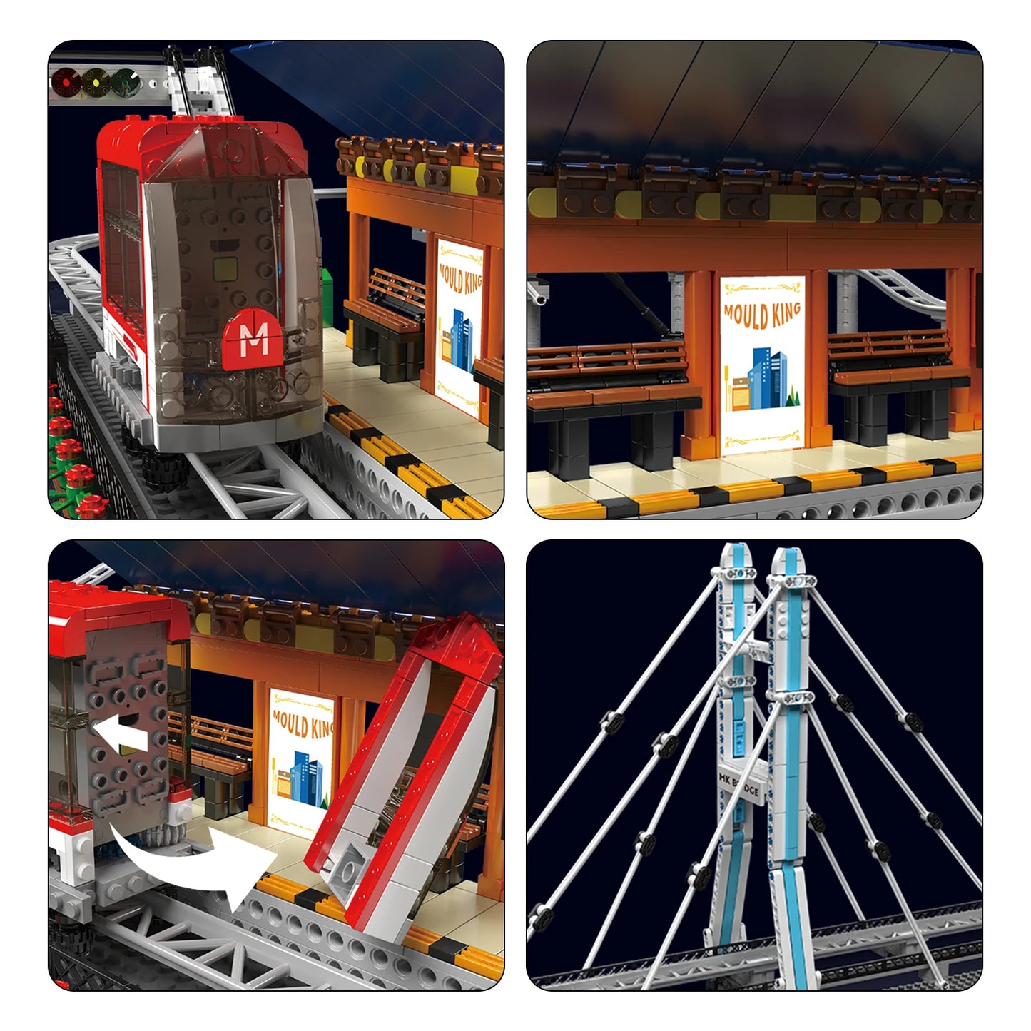 Comnox - Mould King - Urban Railcar Bouwset - 1488 Stukjes - LEGO Compatible - Technisch Speelgoed - Comnox Company