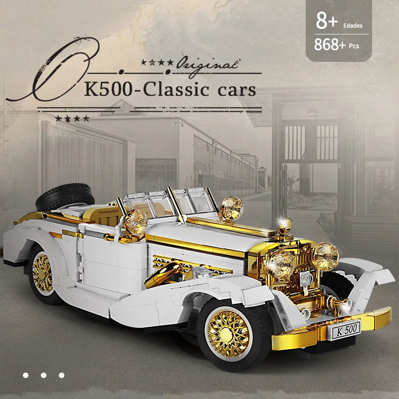 Comnox - Mould King - K500 Vintage Auto - 868 Stukjes - LEGO Compatible - Klassieke Auto Bouwset - Comnox Company