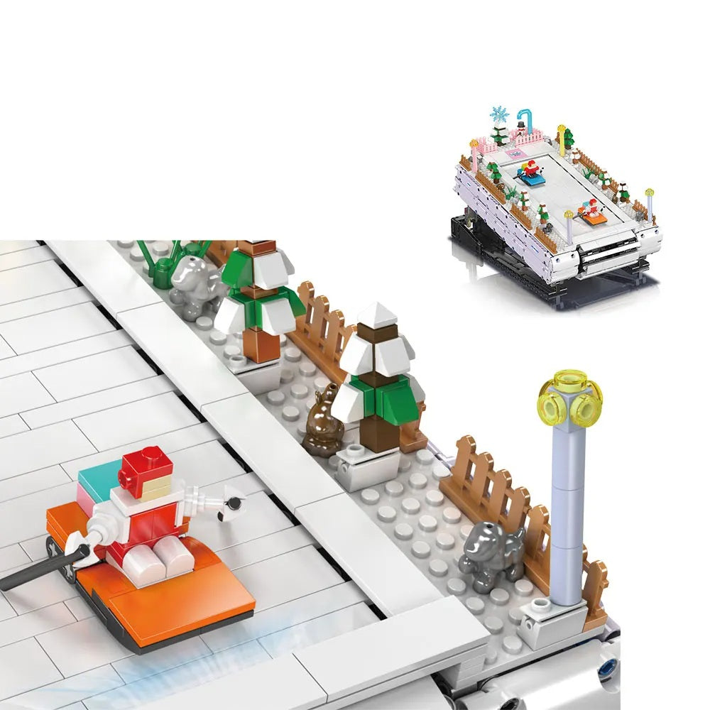 Comnox - Mould King - Kerst Ski-Resort - 2181 Stukjes - LEGO Compatible - Winter Bouwplezier - Comnox Company