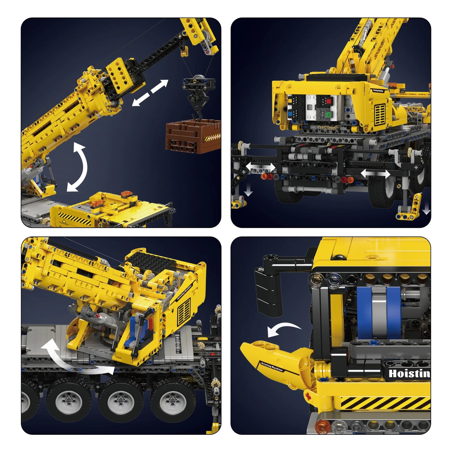 Comnox - Mould King - Technische Kraan Bouwset - 2688 Stuks - App-gestuurde Mobiele Kraan - Comnox Company