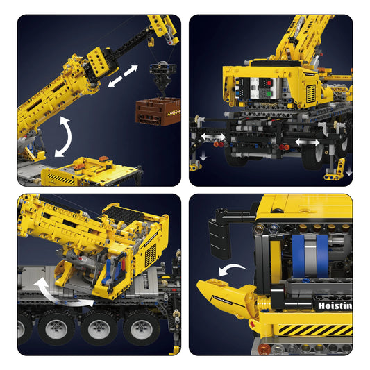 Comnox - Mould King - Technische Kraan Bouwset - 2688 Stuks - App-gestuurde Mobiele Kraan - Comnox Company