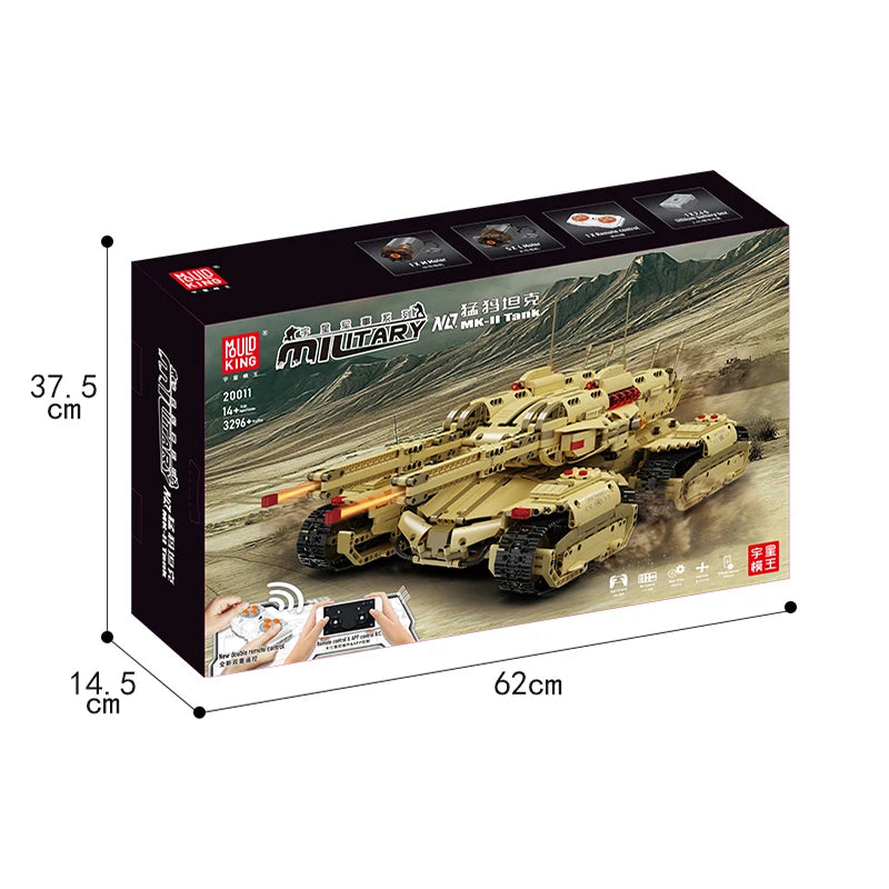 Comnox - Mould King - Mammoet Tank - 3296 Stukjes - LEGO Compatible - Comnox Company