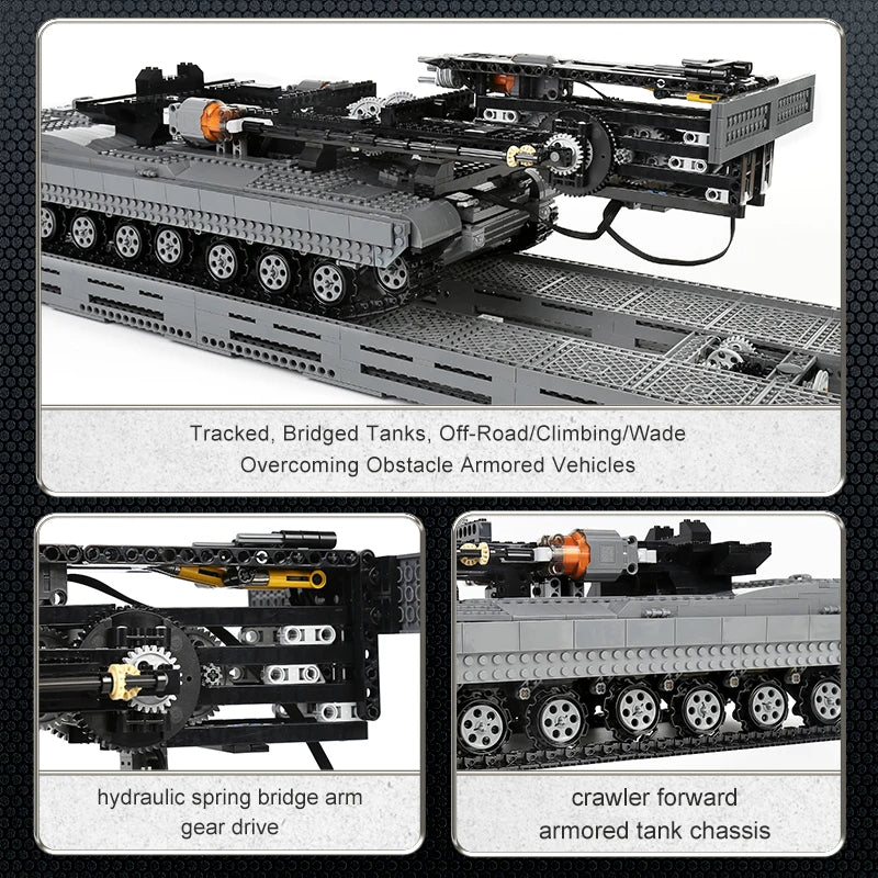 Comnox - Mould King - Technische Militaire Tank Bouwset - 2388 Stukjes - LEGO Compatible - Met Afstandsbediening - Comnox Company