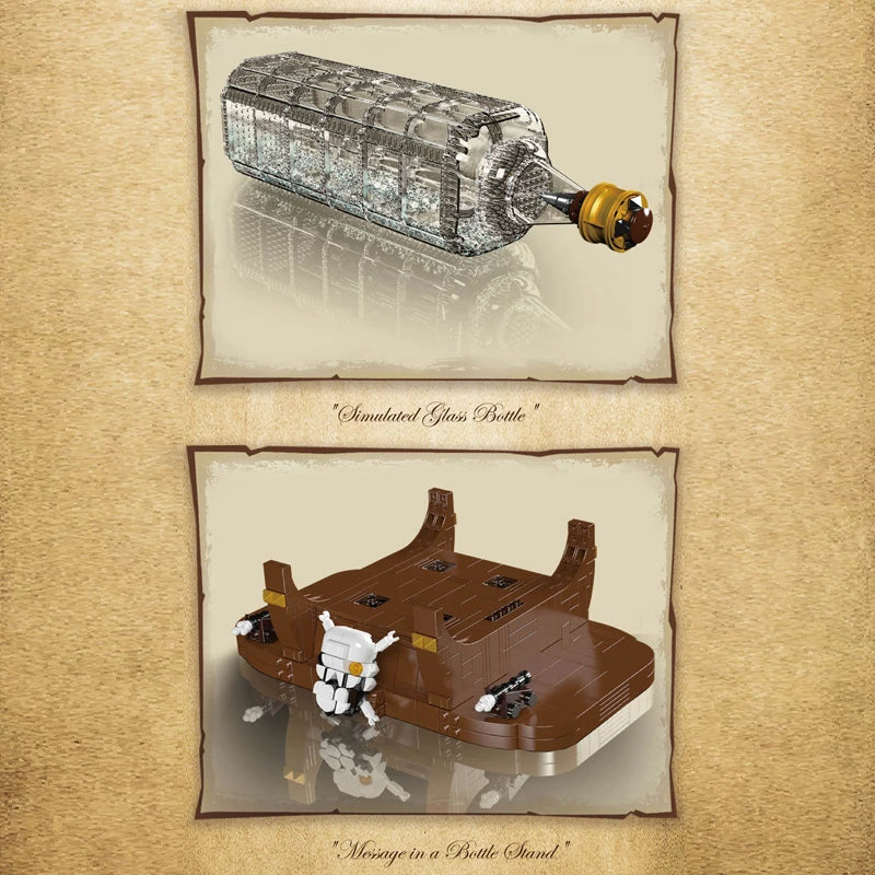 Comnox - Mould King - Schip in een Fles Bouwset - 2499 Stukjes - LEGO Compatible - Decoratieve Display
