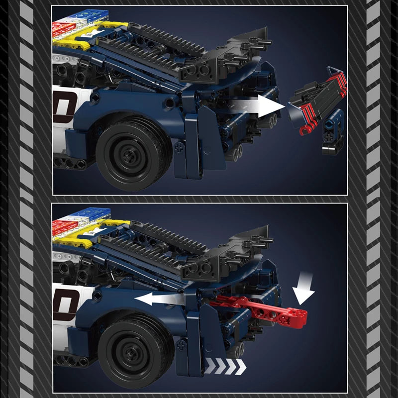 Comnox - Mould King 15073 - Politieauto Bouwset - 786 Stukjes - Pull-Back Functie - LEGO Compatible - Comnox Company
