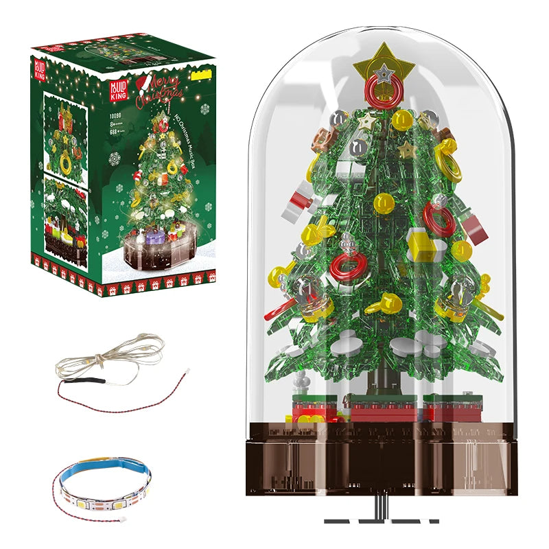 Comnox - Mould King - Kerstboom Muziekdoos Bouwset - Compatibel met LEGO - 688 Stenen - Comnox Company