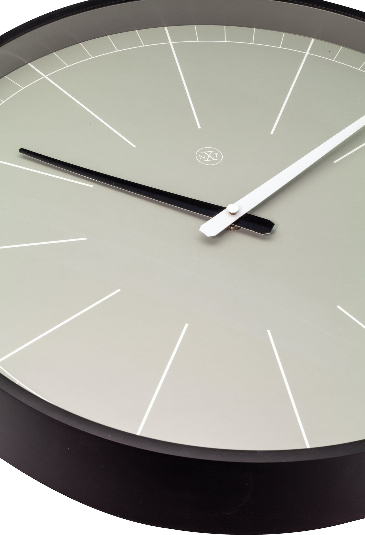 nXt Wandklok - Minimalistisch Design - 40 cm Grijs