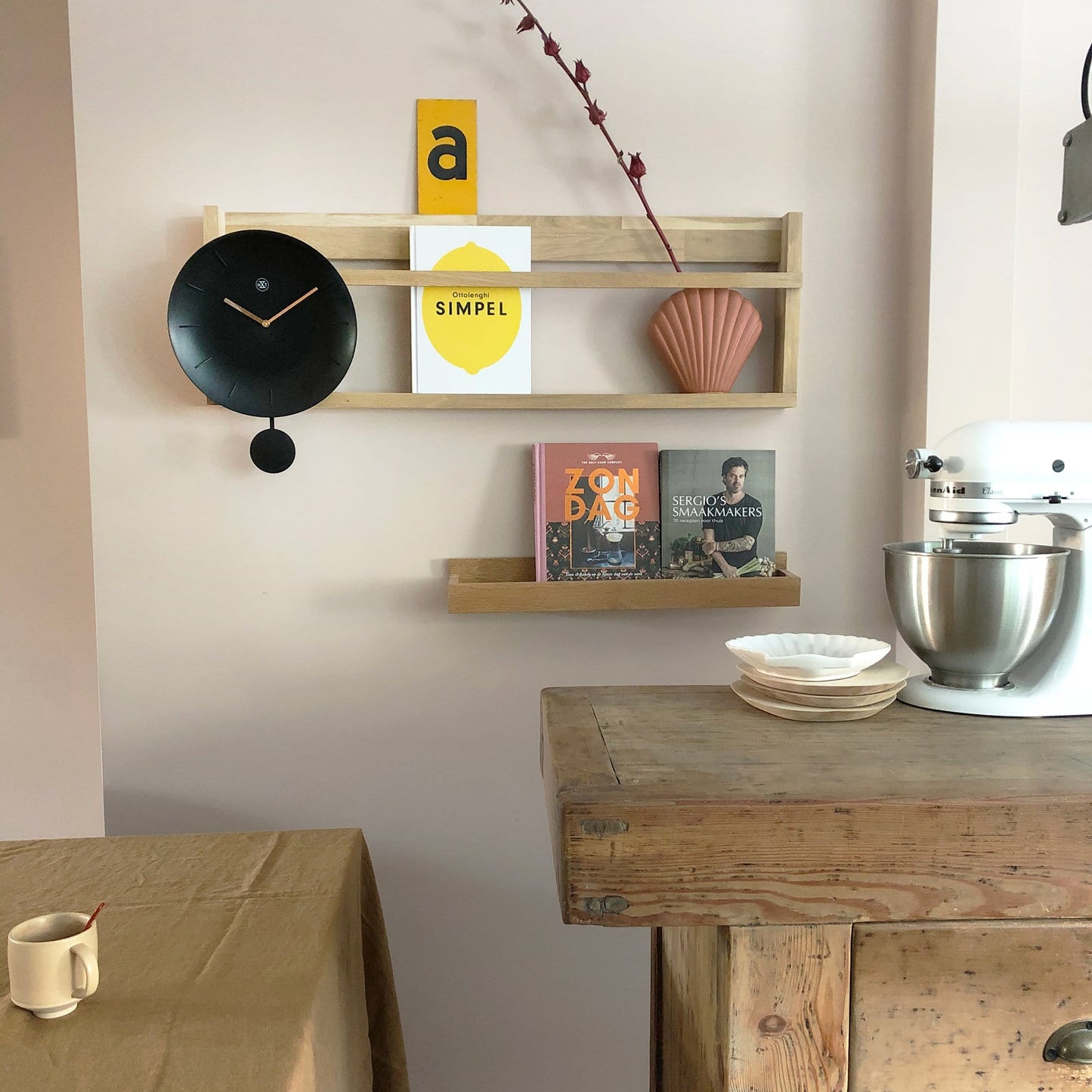 Comnox nXt Bowl Wandklok - Stijlvol Design met Pendule - 30 cm