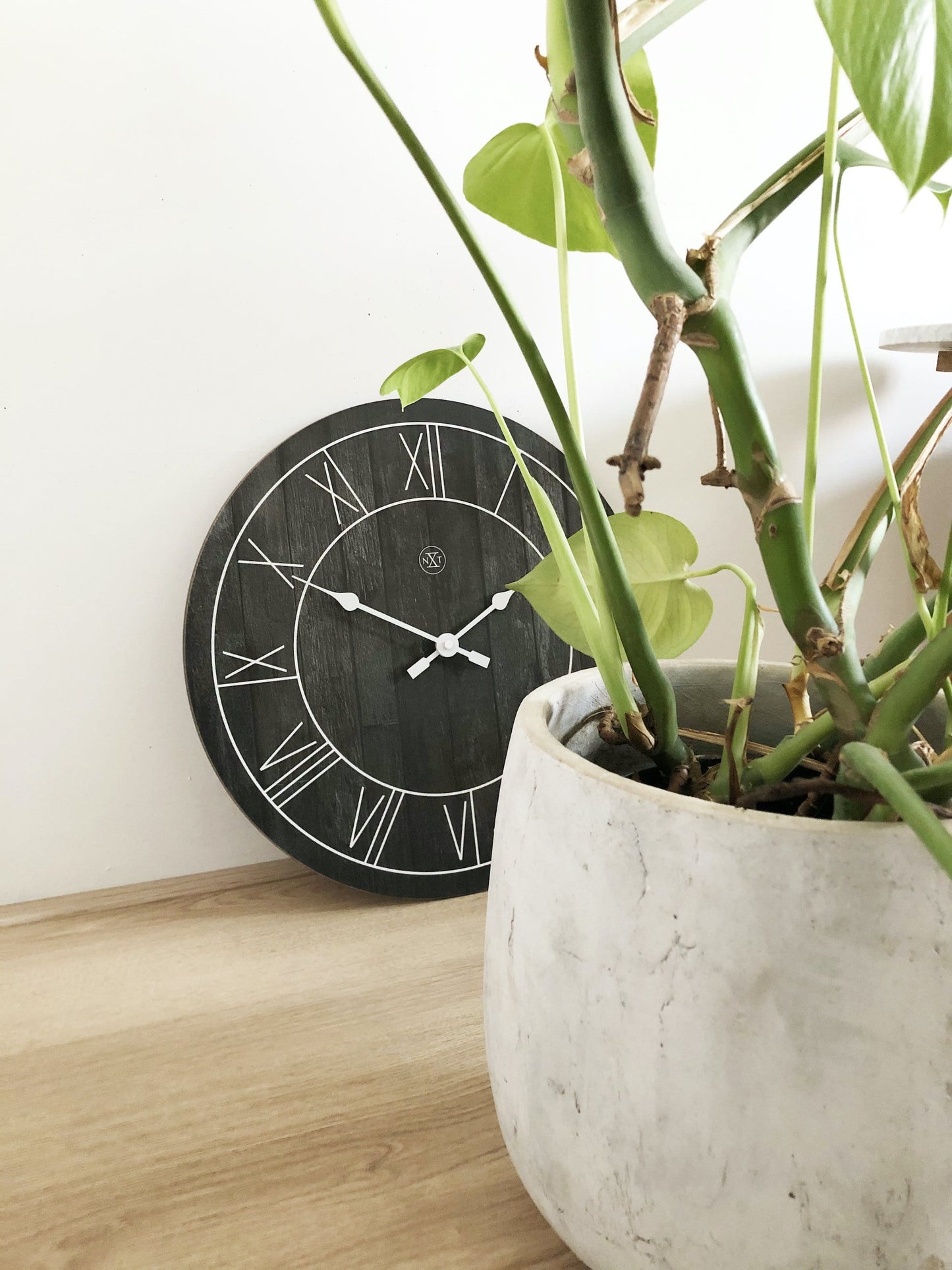 nXt Paul Wandklok - Klassiek Design met Houtprint - 40 cm