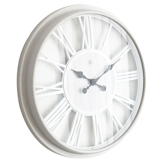 Comnox - Quebec - Wandklok - Comfort & Stijlvol Design - Groot 51 cm - Plastic - Retro Tijdweergave - Groen