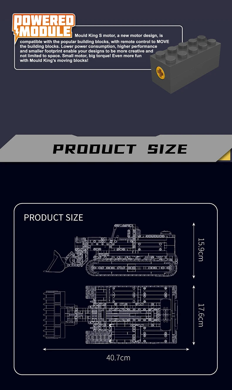 Comnox - Mould King - Gopher Loader Bouwset - 1423 Stukjes - LEGO Compatible - Technische Voertuigbouwset - Comnox Company