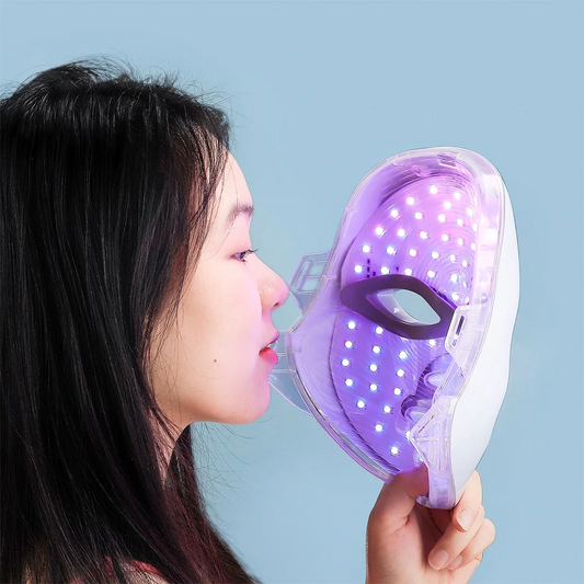 Comnox - LED Gezichtsmasker en Nek Masker - 7 Kleuren Lichttherapie - Huidverjonging, Anti-acne en Rimpelverzorging - Comnox Company