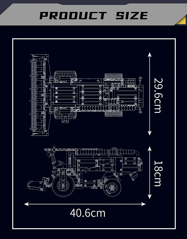 Comnox - Mould King - Technische Oogstmachine Bouwset - Oogstmachine Bouwset - 1265 Stuks - Compatibel met LEGO - Technisch Speelgoed - Educatief Speelgoed - Comnox Company