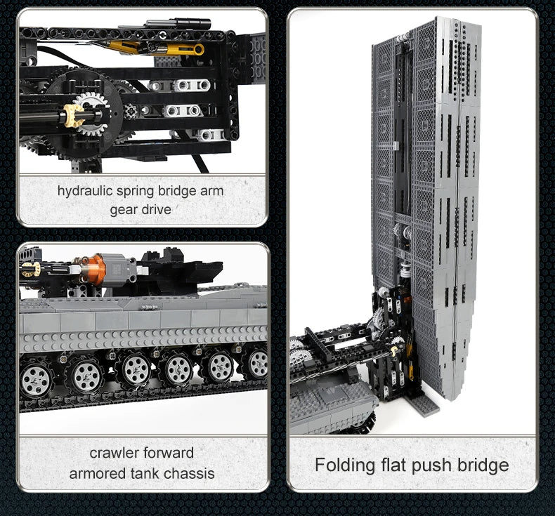 Comnox - Mould King - Technische Militaire Tank Bouwset - 2388 Stukjes - LEGO Compatible - Met Afstandsbediening - Comnox Company