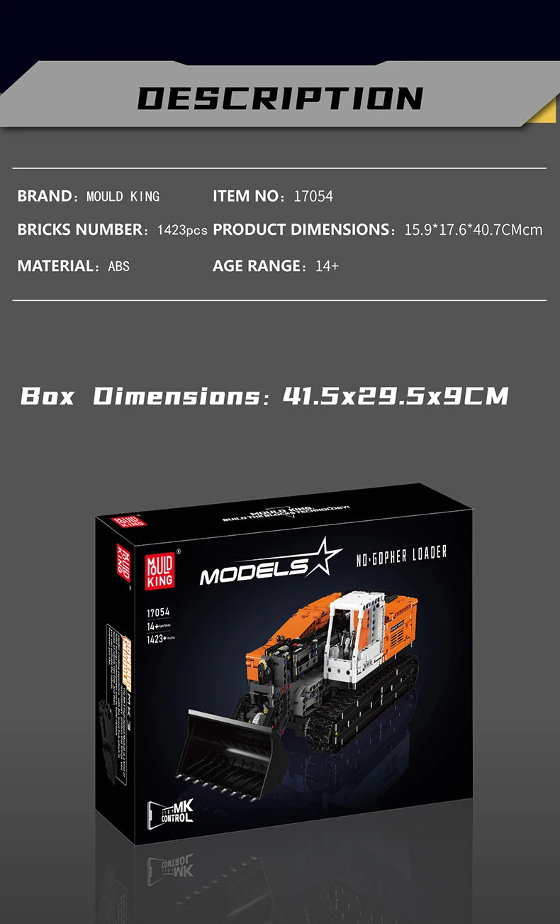 Comnox - Mould King - Gopher Loader Bouwset - 1423 Stukjes - LEGO Compatible - Technische Voertuigbouwset - Comnox Company