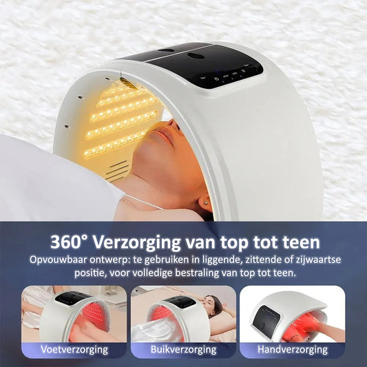 Comnox - LED Foton Masker - 7 Kleuren - Gezicht & Lichaam Verzorgingsmachine - Salon & Thuisgebruik - Hydratatie & Huidherstel - Comnox Company