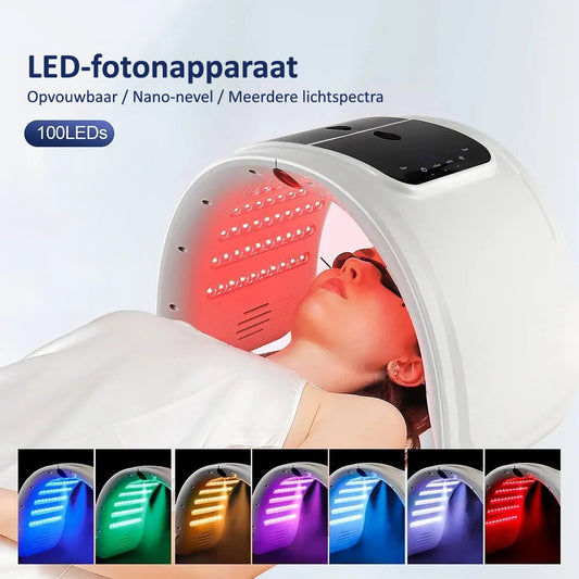 Comnox - LED Foton Nano Mist Masker - 7 Kleuren - Gezicht & Lichaam Verzorgingsmachine - Salon & Thuisgebruik - Hydratatie & Huidherstel - Comnox Company