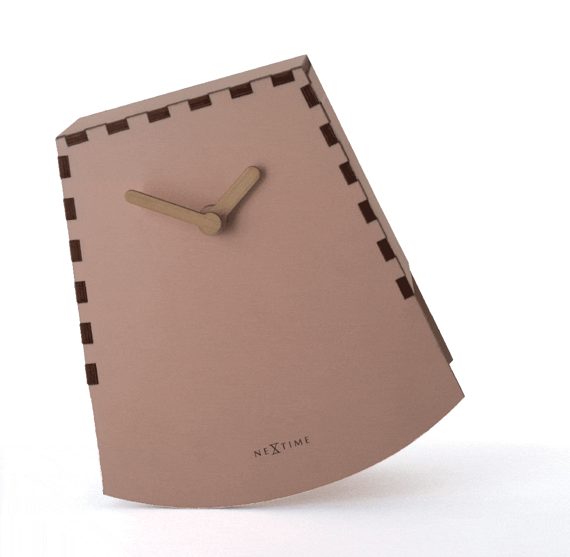 NeXtime Rocky - Unieke schommelende tafelklok - Hout