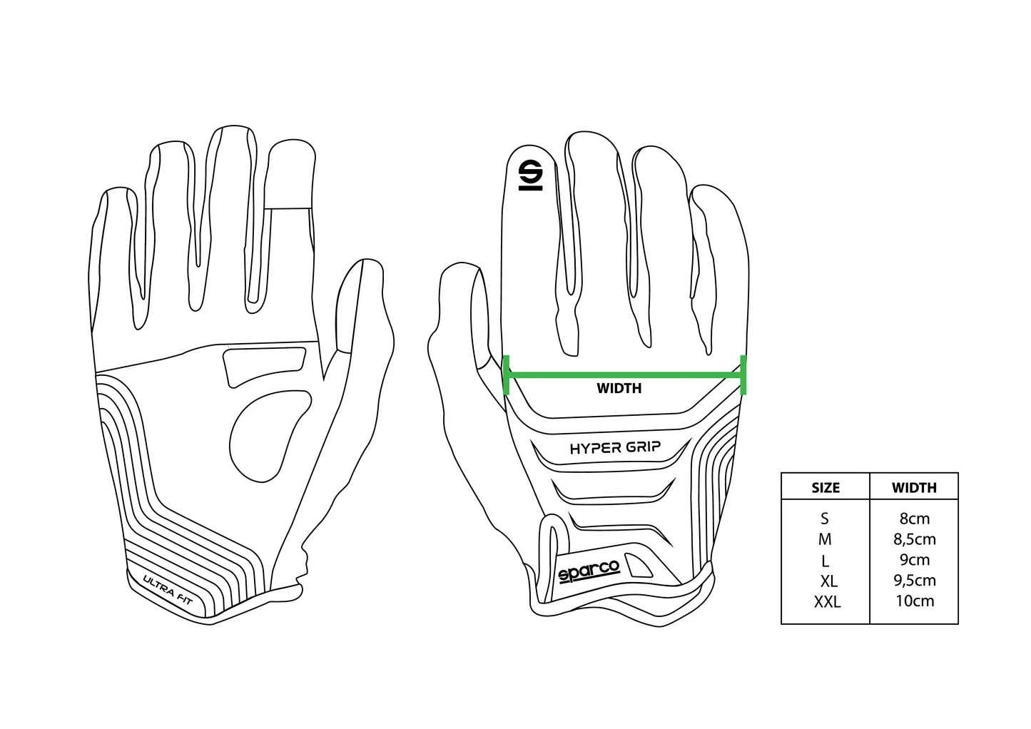 Sparco Hypergrip Gloves – Sim Racing & Gaming Gloves