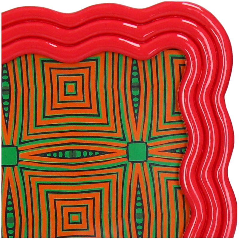 Curved Photo Frame Polyresin - Pink