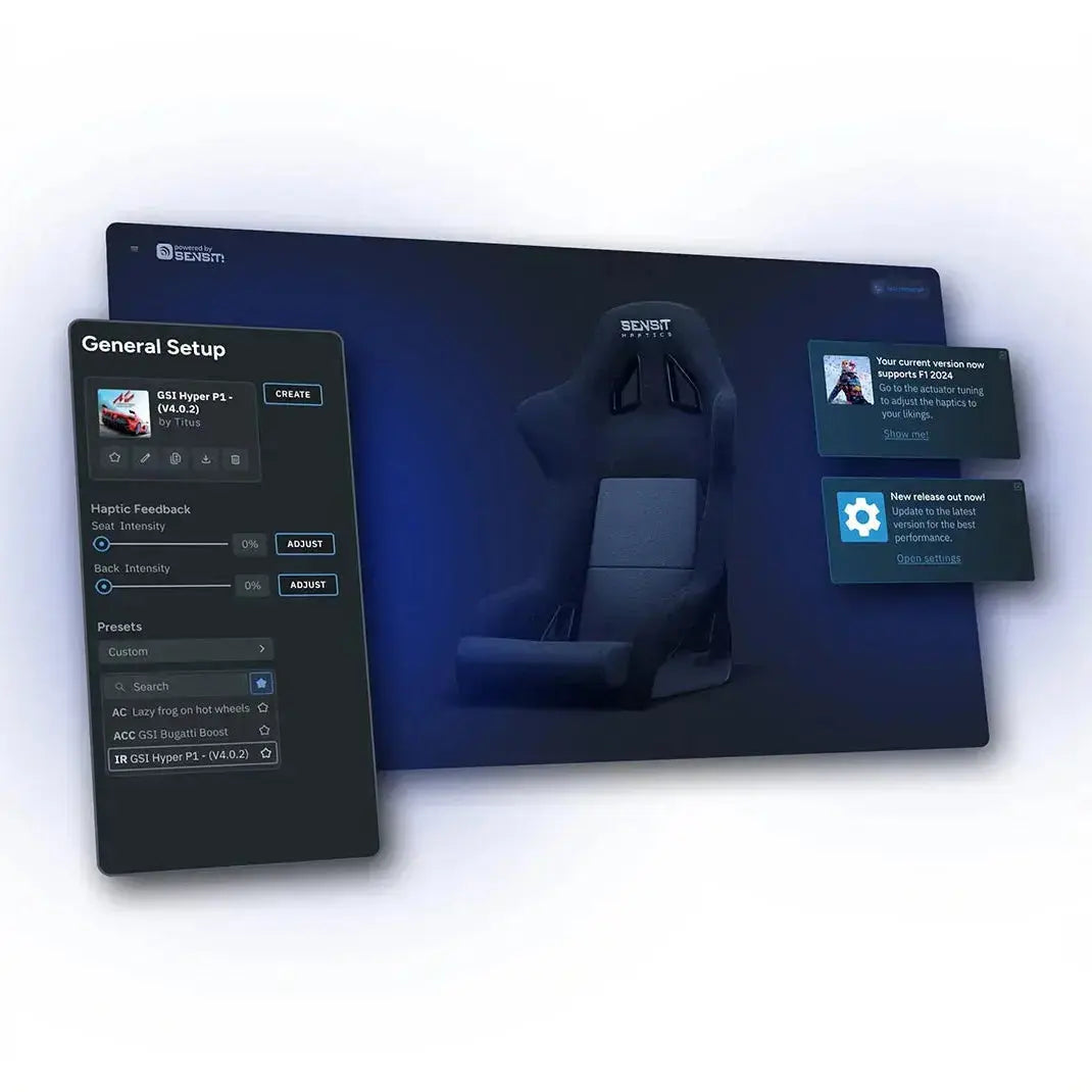 Comnox - Sensit Haptics MTC-P Extreme 2 - Professionele haptische feedback voor sim racing
