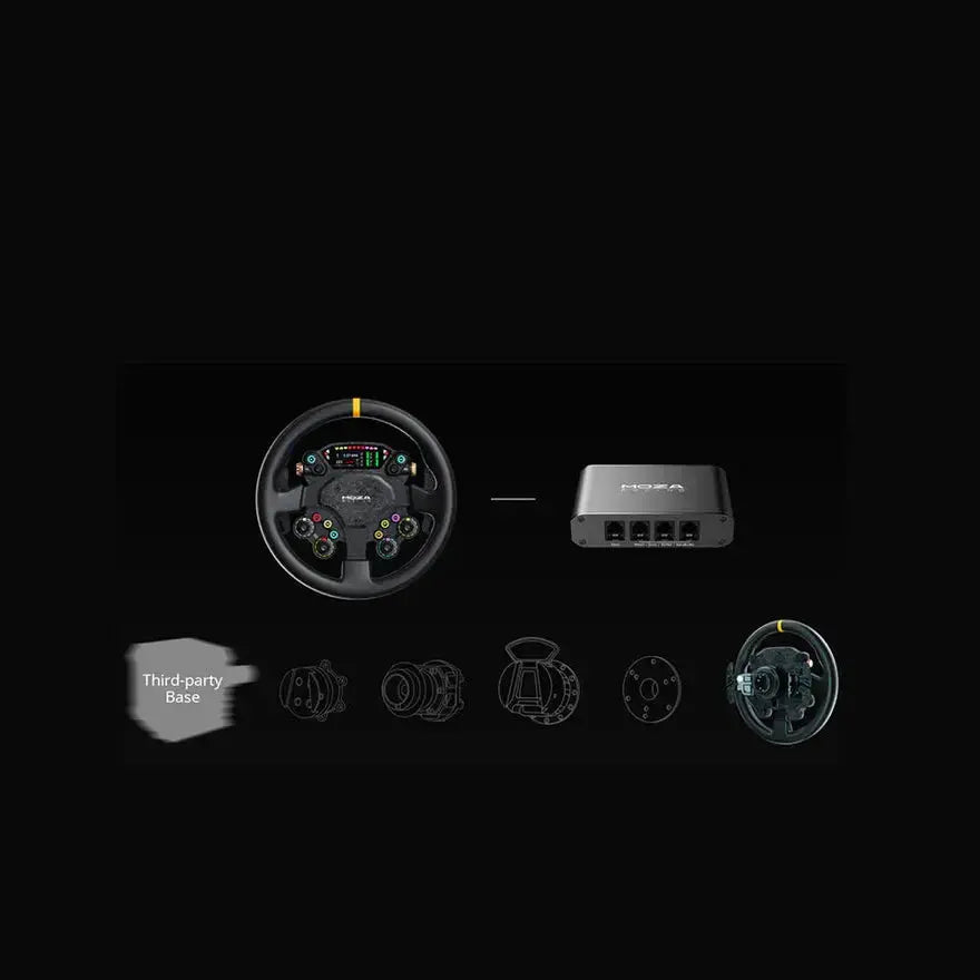 Moza Racing CS Pro Steering Wheel - Professionele Controle - 325mm GT-stijl