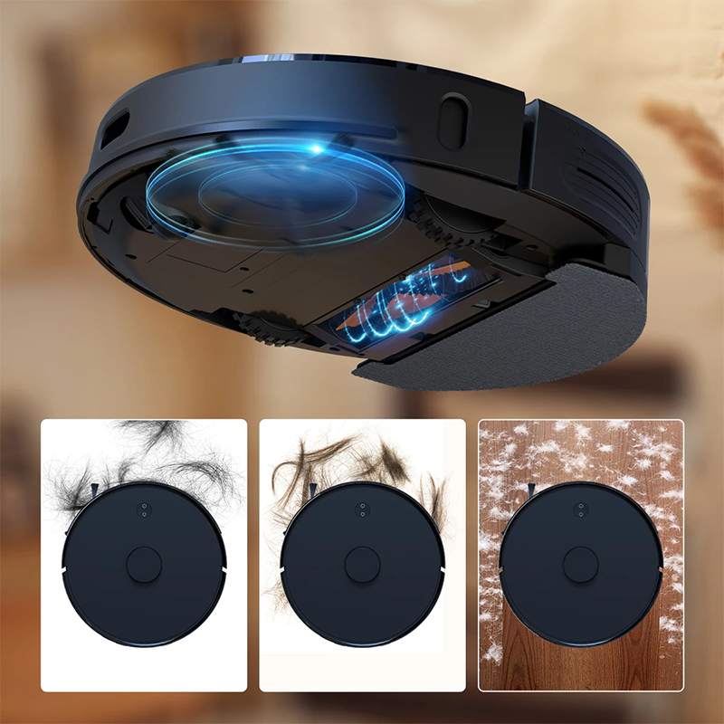 Comnox - Robotstofzuiger 3-in-1 - 4500Pa Zuigkracht - Dweil- en Stofzuigfunctie - 6400mAh Batterij - Automatische Leegstation - LiDAR Navigatie