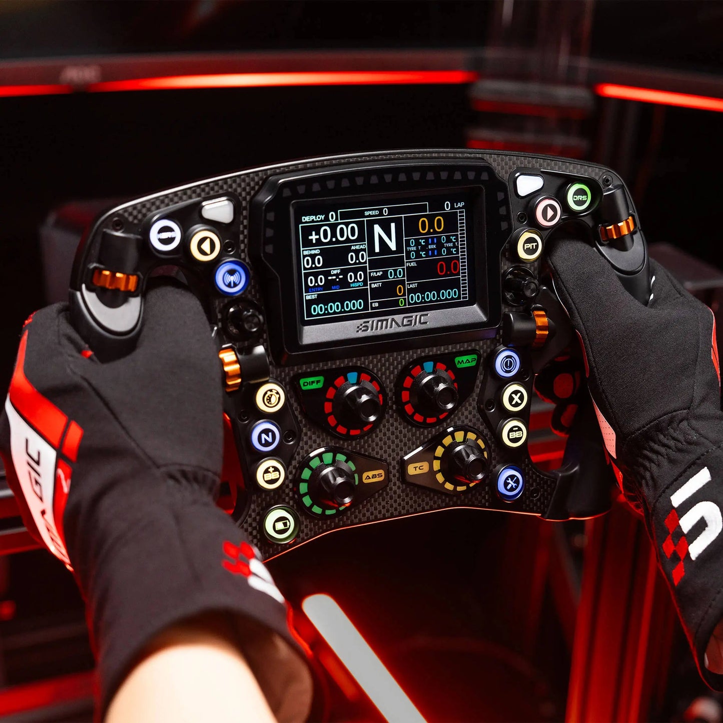 Simagic Zeus Formula + MagicDash 4 Bundle - Sim Racing Set - Carbon en Aluminium