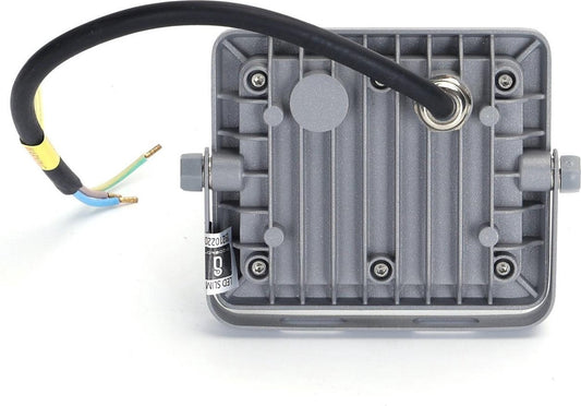 LED bouwlamp koelwit 4000K - 10W - IP65 waterdicht - grijs