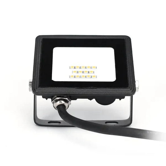 Comnox - LED buitenlamp koelwit 4000K - helder, veilig, energiezuinig - 10W 900 lumen - IP65 waterdicht - zwart