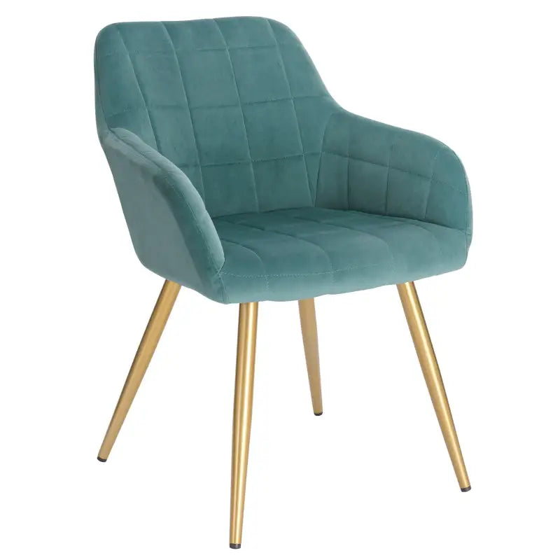 Comnox - BukkitBow - Comfortabele Fluwelen Eetkamerstoel - Stabiel Metaal Frame