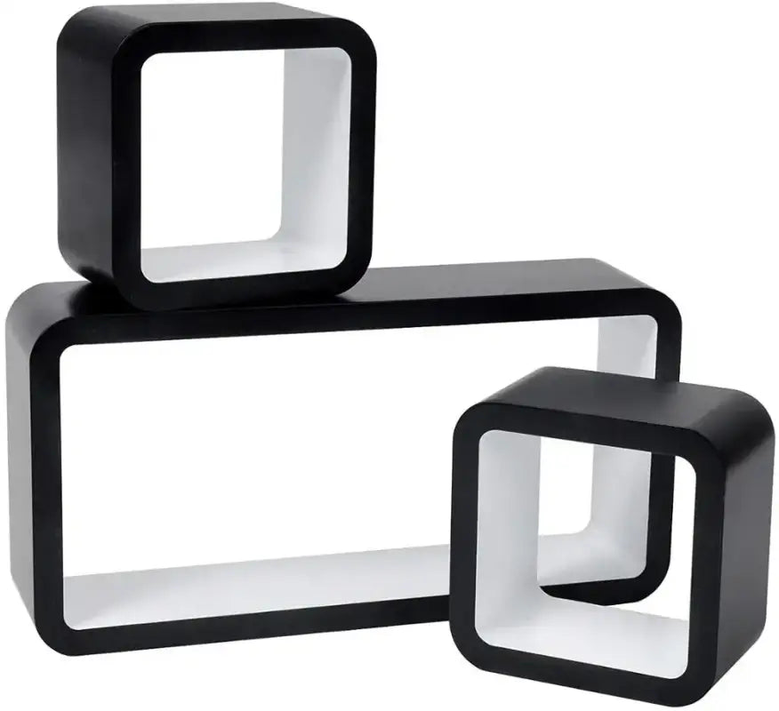 Comnox - BukkitBow Kubus Planken - Set van 3 Wandplanken - Stijlvolle Opbergruimte